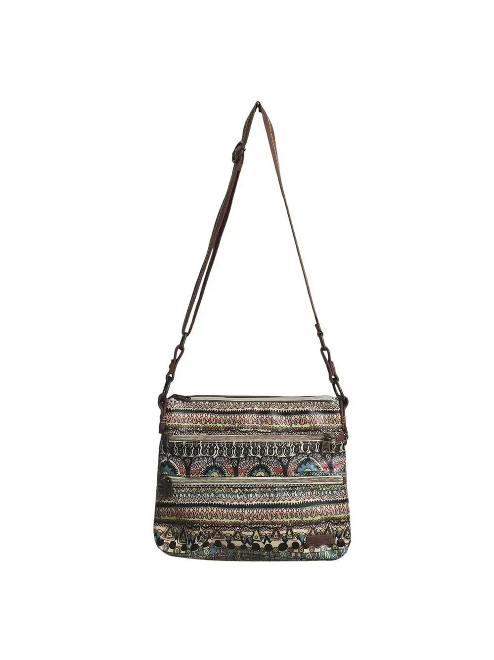 Sakroots Artists Circle Basic Crossbody In Coated Canvas